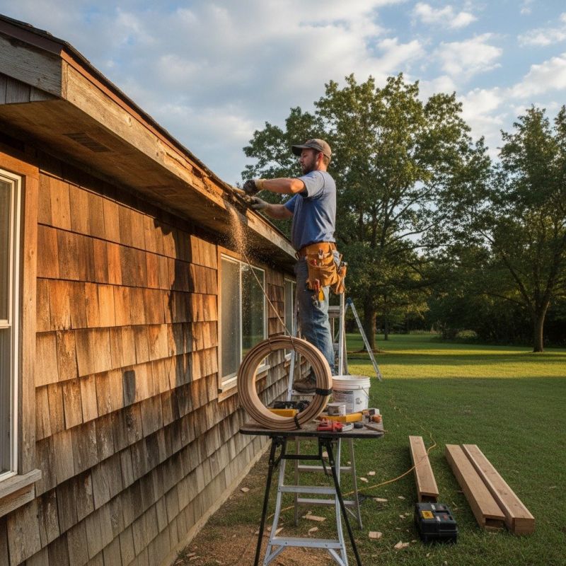 Wooden Gutter Replacement detail